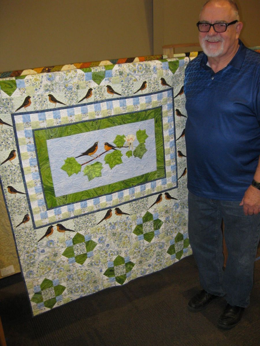 Robins: A Symbolic Family Quilt Appliquéd and Paper Pieced